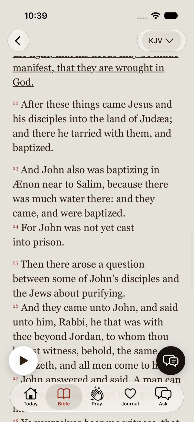 John 3 open in the Path & Light Bible reader
